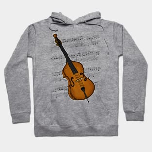 Double Bass Player Bassist String Musician (Colour) Hoodie